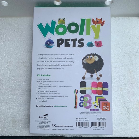 Woolly Pets - Marty the Rabbit - by Spice Box - Ages 8 and up - Picture 2 of 6